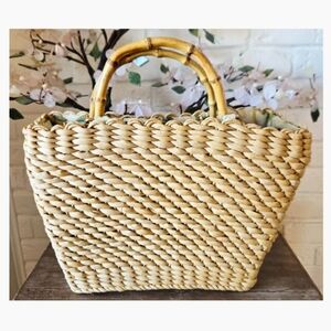 Vtg Cappelli Basket Bag, French Girl, Woven Purse, Travel, Everyday